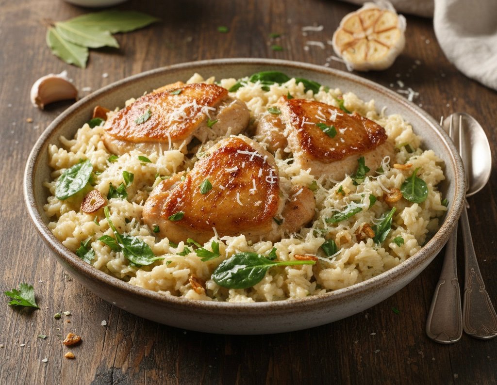 Creamy Garlic Chicken with Rice Creamy Garlic Chicken with Rice