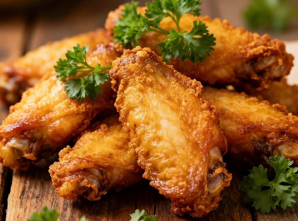 Easy crispy lemon pepper wings with golden skin, fresh lemon zest, and cracked black pepper
